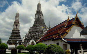 Bangkok Wat Arun Dusky Photography Wallpaper