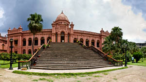 Bangladesh Panoramic Ahsan Manzil Museum View Wallpaper