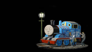 Banksy Thomas Train Art Wallpaper
