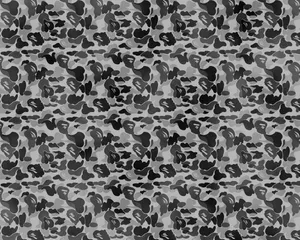 Bape Black And Gray Camo Wallpaper