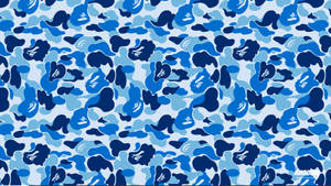 Bape Classic Blue Camo Wallpaper