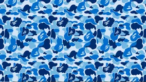 Bape Classic Blue Camo Wallpaper