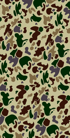 Bape Green And Brown Camo Wallpaper