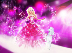 Barbie And Her Poodle Wallpaper