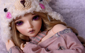 Barbie Doll Purple Eyes Wallpaper