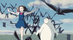 Baron Humbert Von Gikkingen And Haru Yoshioka In The Cat Returns Wallpaper