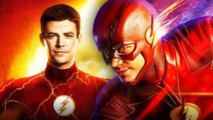 Barry Allen And Flash Fast Superhero Wallpaper