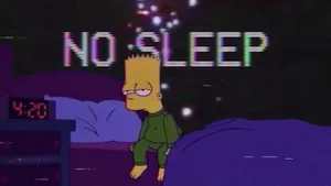 Bart Simpson Feels Sad And Down. Wallpaper