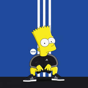 Bart Simpson Rocking Supreme Style Wallpaper