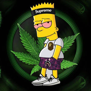 Bart Simpson Stoner Wallpaper