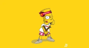 Bart Simpson Supreme Laptop Wallpaper
