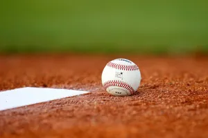 Baseball Near The Home Plate Wallpaper