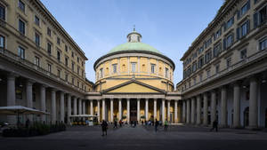 Basilica Of San Carlo Al Corso In Milan Wallpaper