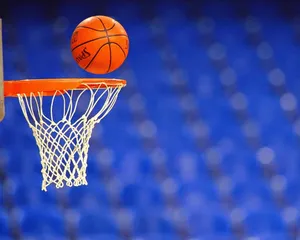 Basketball And Ring In Nba Wallpaper