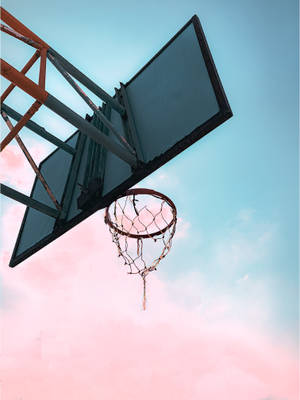 Basketball Hoop Back View Wallpaper