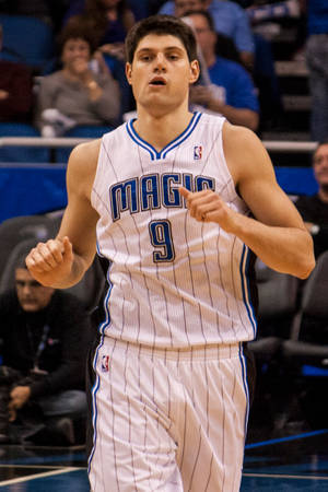 Basketball Player Orlando Magic Nikola Vucevic Stolen Shot Wallpaper