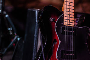 Bass Guitar Body Close-up Wallpaper