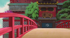 Bathhouse Bridge From Spirited Away Desktop Wallpaper