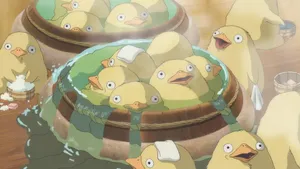Bathing Ducks From Spirited Away Wallpaper