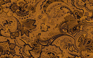 Batik Brown Black Wallpaper