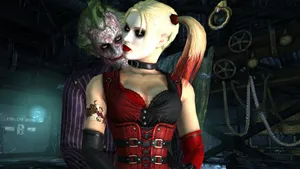Batman Arkham City Harley Quinn And Joker Wallpaper