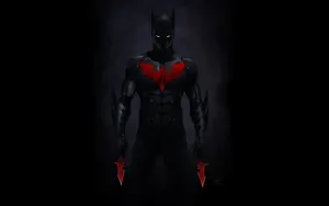 Batman Beyond With Red Daggers Wallpaper