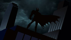 Batman Cartoon Silhouette Wallpaper