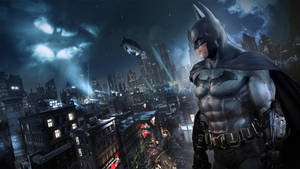 Batman Facing Arkham City 4k Wallpaper