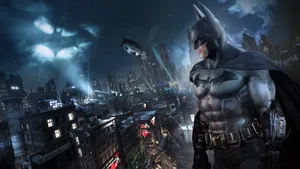 Batman Facing Arkham City 4k Wallpaper
