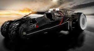 Batman Monster Car Black Clouds Wallpaper