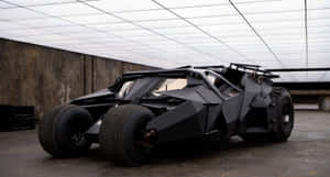 Batman Monster Car Wooden Barrier Wallpaper