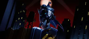 Batman Night City Animated Desktop Wallpaper