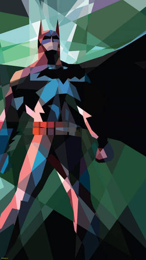 Batman Polygon Art On Awesome Phone Wallpaper