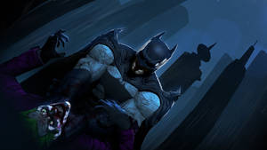 Batman Standing In Brightly Lit Room Wallpaper
