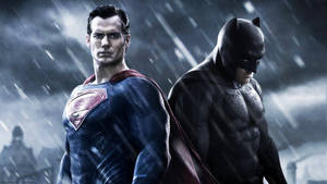 Batman V Superman Dawn Of Justice Superman And Batman Poster Wallpaper