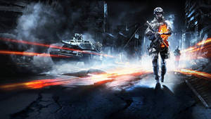 Battlefield 1 Hd Image Of Nighttime Warzone Wallpaper