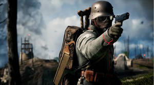 Battlefield 1 Hd Metallic Helmet Wallpaper