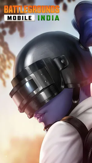 Battleground India Custom Helmet Girl Character Wallpaper