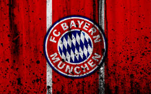 Bayern Munich Grunge Stripes Logo Wallpaper