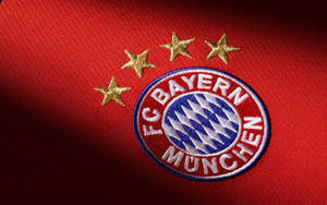 Bayern Munich Red Logo Patch Wallpaper