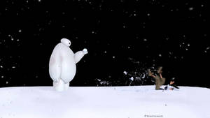 Baymax Snowball Wallpaper