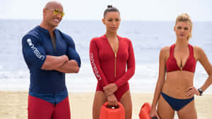 Baywatch Cast On Duty Wallpaper