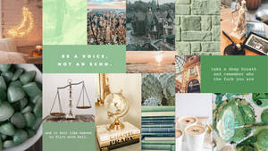 Be A Voice Sage Green Desktop Wallpaper