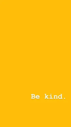 Be Kind Quote Against Cute Pastel Yellow Aesthetic Wallpaper