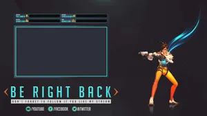 Be Right Back Video Game Streamer Wallpaper