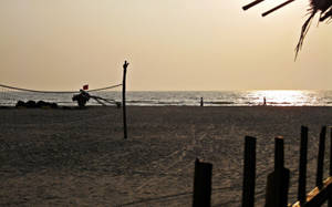 Beach In The Afternoon Wallpaper