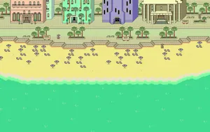Beach Resort In Earthbound Wallpaper
