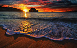 Beach Sunset Desktop Wallpaper