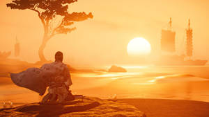 Beach Sunset Ghost Of Tsushima Wallpaper