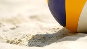 Beach Volleyball On The Sand Wallpaper